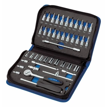 LUX Steckschlüsselsatz Classic 6,3 mm (1/4") 45-teilig LUX Steckschlüsselsatz Classic 6,3 Mm (1/4") 45-teilig -LUX 106798 picture 1