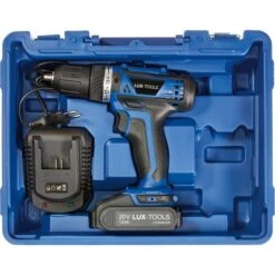 LUX-TOOLS 20 V Akku-Bohrschrauber ABS-20Li Inkl. 1,5 Ah Akku, Mit Koffer -LUX 4007873808036 S03 180719