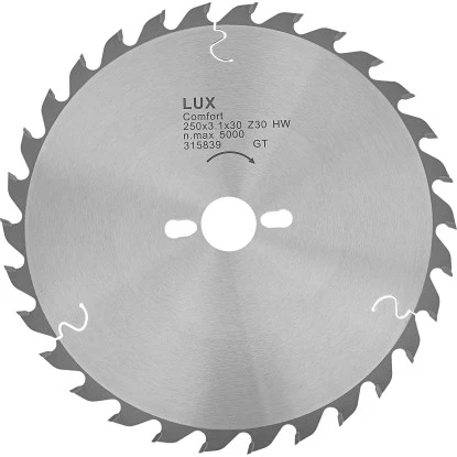 LUX HM-Kappsägeblatt Holz Ø 250 mm 30 Zähne LUX HM-Kappsägeblatt Holz Ø 250 Mm 30 Zähne -LUX 580275 2137 1