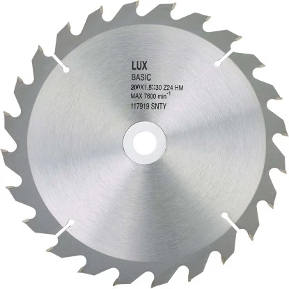LUX HM-Kreissägeblatt Holz Ø 205 mm 24 Zähne LUX HM-Kreissägeblatt Holz Ø 205 Mm 24 Zähne -LUX 601989 2137 1