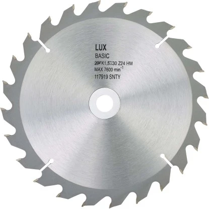 LUX HM-Kreissägeblatt Holz Ø 200 mm 24 Zähne LUX HM-Kreissägeblatt Holz Ø 200 Mm 24 Zähne -LUX 602002 2137 1