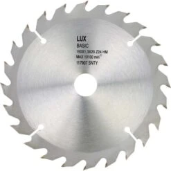 LUX HM-Kreissägeblatt Holz Ø 150 Mm 24 Zähne