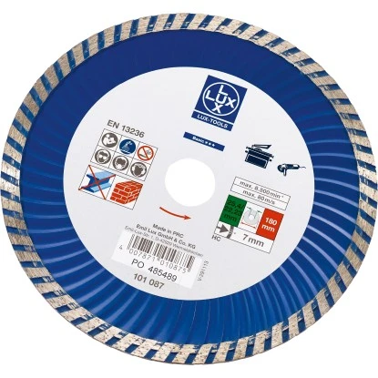 LUX Diamant-Trennscheibe Classic Stein Segmentiert Ø 180 mm LUX Diamant-Trennscheibe Classic Stein Segmentiert Ø 180 Mm -LUX 602330 2137 1